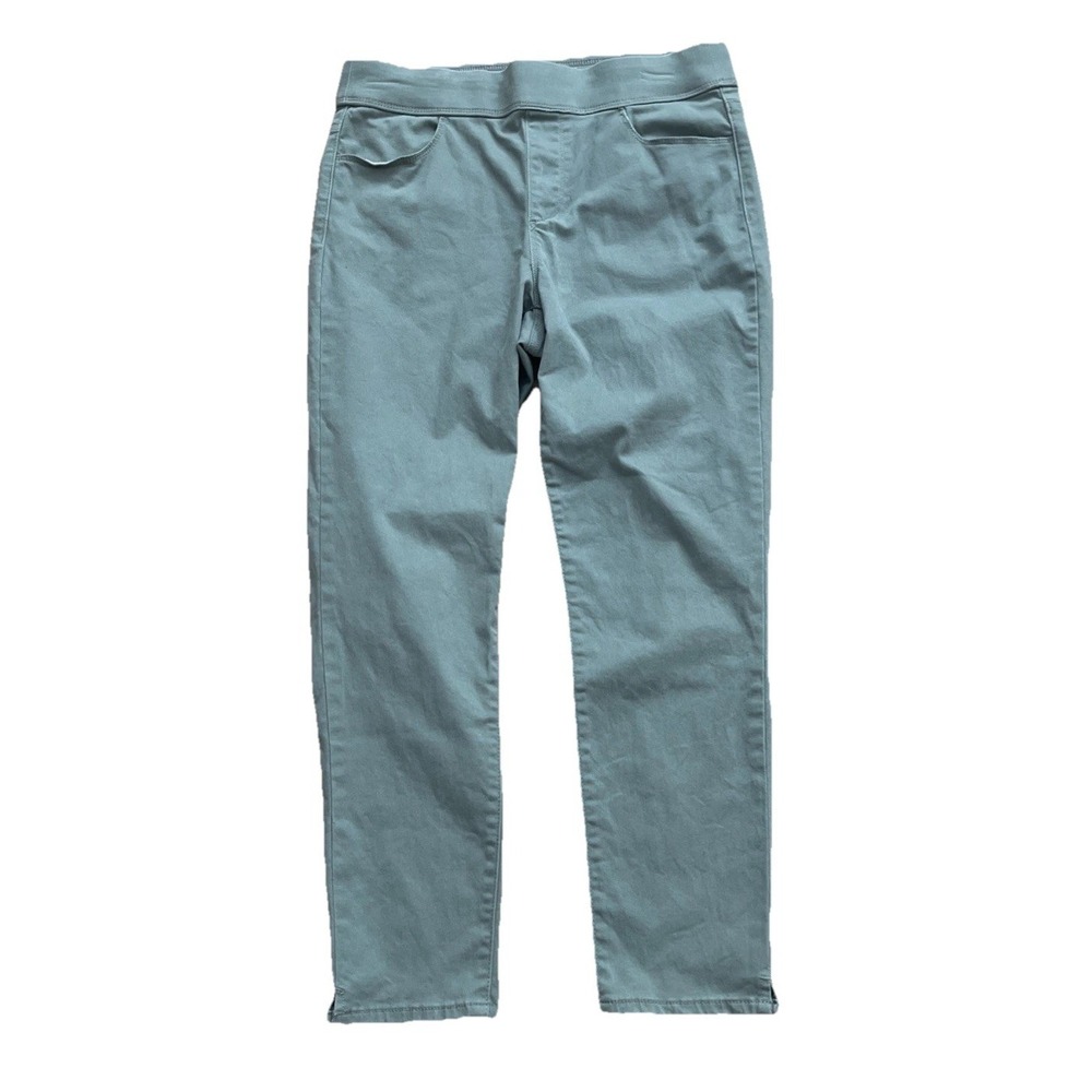 Gloria Vanderbilt Women's Green Slimming Effect Size 6 Pull on Ankle Pants